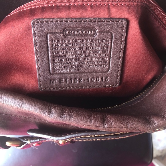 Coach Dark Brown Leather Belt Bag with Gold Accents - Picture 9 of 11